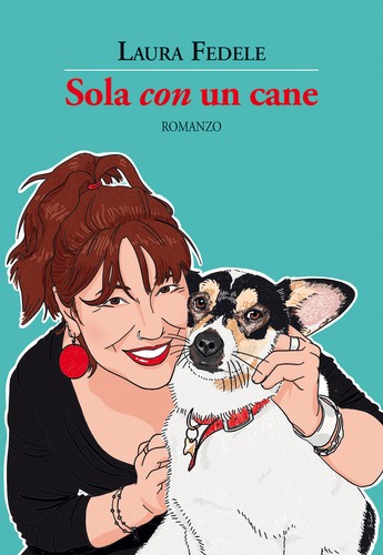 Sola con cane fedele - un,